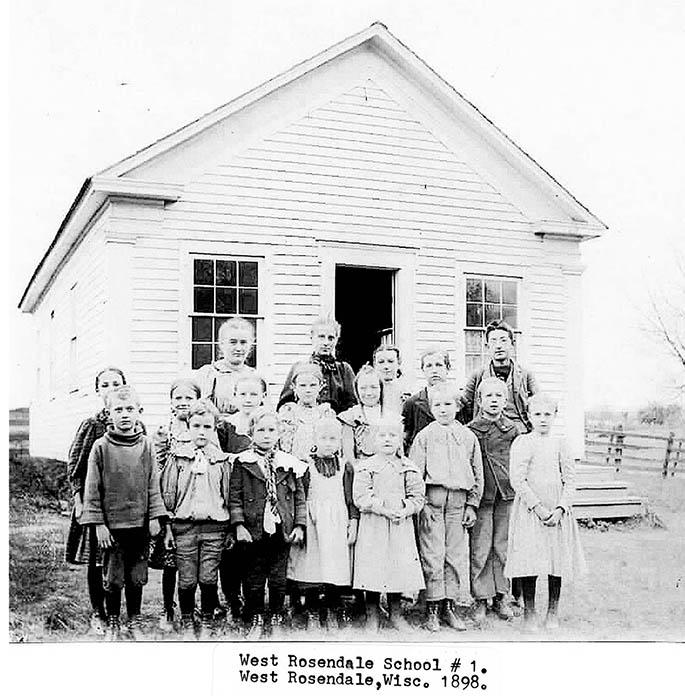 Rosendale Schools Fond du Lac County Historical Society